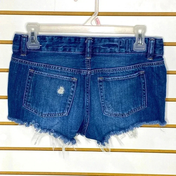 Pink Sequin Denim Shorts - Picture 2 of 4